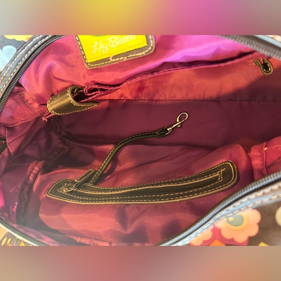 Lily Bloom Multicolor Owl Print Shoulder Bag - Picture 6 of 7